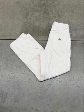 vintage dickies white relaxed baggy fit painter cargo pants size 2 WOMENS